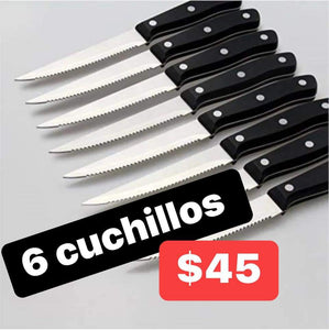 Set de 6 cuchillos de sierra