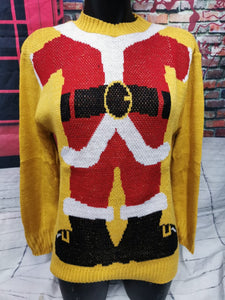 Sweter de moda navideña diseño santa