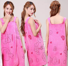 4 Salidas de baño tipo bata adulto en diseños surtidos y se vende por 4 toallas rosa, morada, azul y amarillo