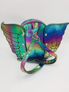 mochila alas de ángel 11236-1  arcoíris