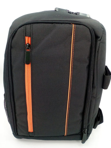 WP 01 mochila  reforzada para proteger cámara fotográfico naranja