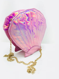 Bolsa en forma de concha rosa 198-1
