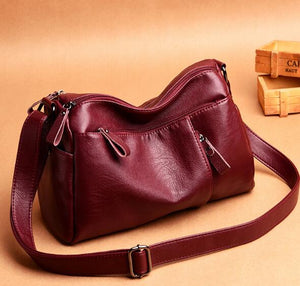 Women's Genuine Leather Handbags High Quality Sheepskin Leather Shoulder CrossBody Bag Women Messenger Bags Lady Bolsas Feminina